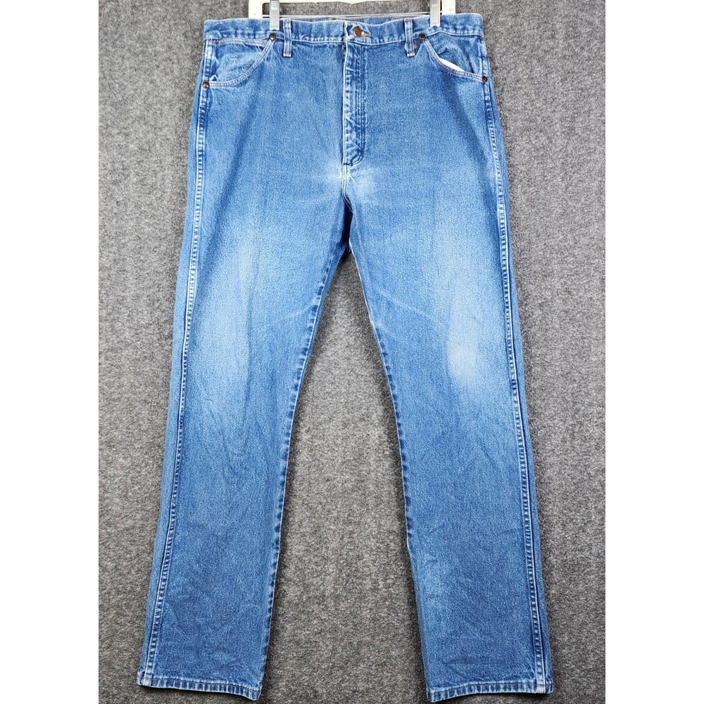 Wrangler Cowboy Cut Jeans Mens 40x34 Blue 13MWZPW Original Fit‎ Straight Leg